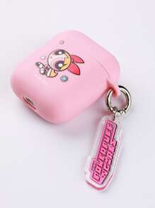 The Powerpuff Girls | ROMWE 卡通圖案耳機殼 - 粉色 - 查看 2