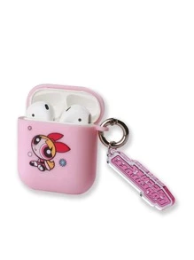 The Powerpuff Girls | ROMWE 卡通圖案耳機殼 - 粉色 - 查看 3