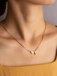 字母裝飾項鍊 - 金黃色 - 查看 6