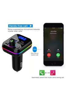 1入組多功能車載充電器 - 黑色 - 查看 6