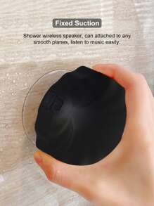 貝殼造型無綫音箱帶吸盤黑色 - 黑色 - 查看 6