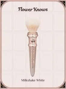 Flower Knows 1 Cọ đánh má hồng Chocolate Wonder-Shop - Màu trắng sữa, Kiểu dáng thiết kế độc đáo, kiểu dáng cổ điển, Tốt cho người mới bắt đầu với lông cọ mềm - Milkshake White - Xem 1