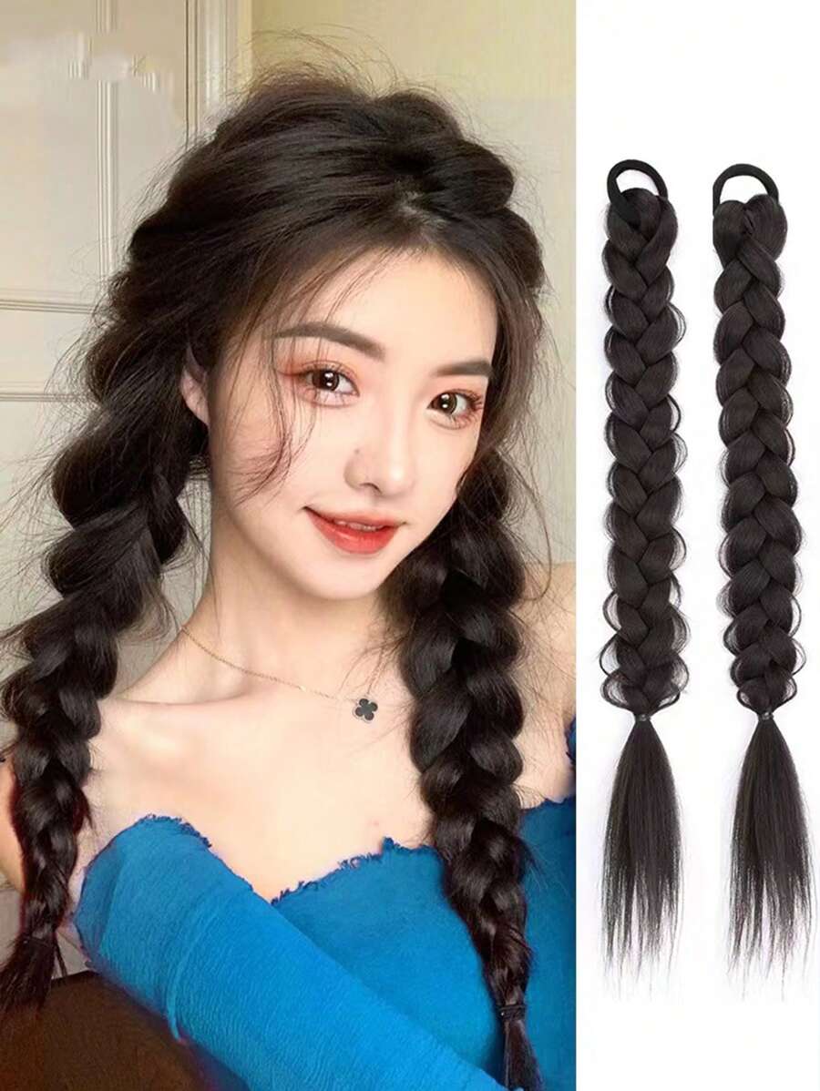 2 chiếc tóc bện dài thông thường - Nhiều màu - Xem 1