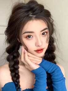 2 chiếc tóc bện dài thông thường - Nhiều màu - Xem 3