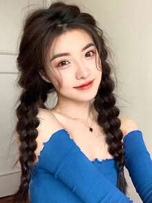 2 chiếc tóc bện dài thông thường - Nhiều màu - Xem 4