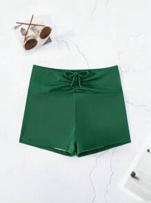 Quần Bikini Dây Rút Phía Trước, Cho Kỳ Nghỉ Hè Ở Bãi Biển - màu xanh lá - Xem 4
