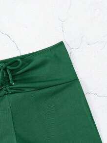 Quần Bikini Dây Rút Phía Trước, Cho Kỳ Nghỉ Hè Ở Bãi Biển - màu xanh lá - Xem 6