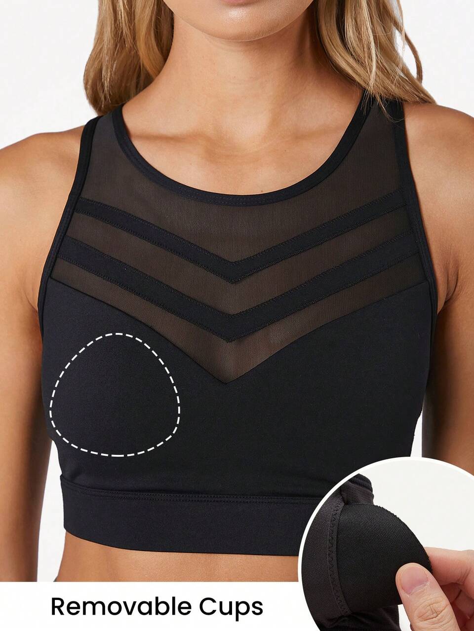 FeatherFit™ Mesh Inset Sports Bra