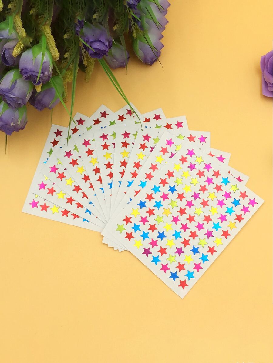 880 pezzi Mini Adesivi Stelle Colorati - Multicolore - Visualizzare 1