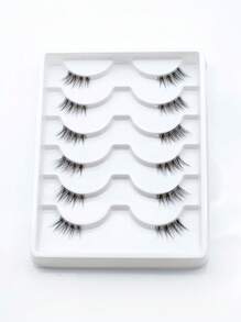 Homaylash 6pairs Cat Eye False Eyelashes Strip Lashes, Lashes, Eyelashes, Fake Lashes - Black - View 1