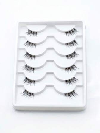 Homaylash 6 对猫眼假睫毛条状睫毛、睫毛、睫毛、假睫毛