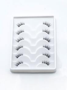 Homaylash 6pairs Cat Eye False Eyelashes Strip Lashes, Lashes, Eyelashes, Fake Lashes - Black - View 2