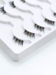 Homaylash 6pairs Cat Eye False Eyelashes Strip Lashes, Lashes, Eyelashes, Fake Lashes - Black - View 6
