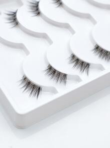 Homaylash 6pairs Cat Eye False Eyelashes Strip Lashes, Lashes, Eyelashes, Fake Lashes - Black - View 7