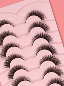 7 cặp lông mi giả tách rời Lông mi giả, Lông mi, Lông mi, Lông mi giả - màu đen - Xem 2