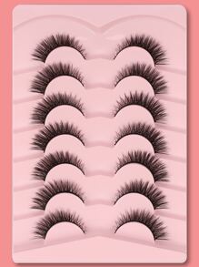 7 cặp lông mi giả tách rời Lông mi giả, Lông mi, Lông mi, Lông mi giả - màu đen - Xem 9