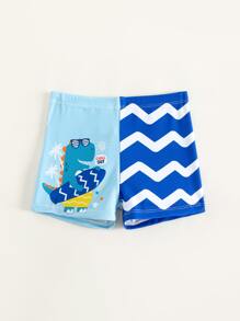 Đứa bé trai Đồ họa Hoạt hình Quần Shorts  bơi - Màu xanh lam - Xem 5