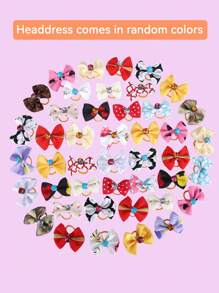 10 piezas goma de pelo con dibujos animados - Multicolor - Ver 2