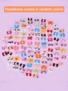 10 piezas goma de pelo con dibujos animados - Multicolor - Ver 4