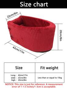 1pc Pet Car Safety Seat Carrier Suitable For Small Dogs Such As Teddy And Bichon Frise - Burgundy - View 7