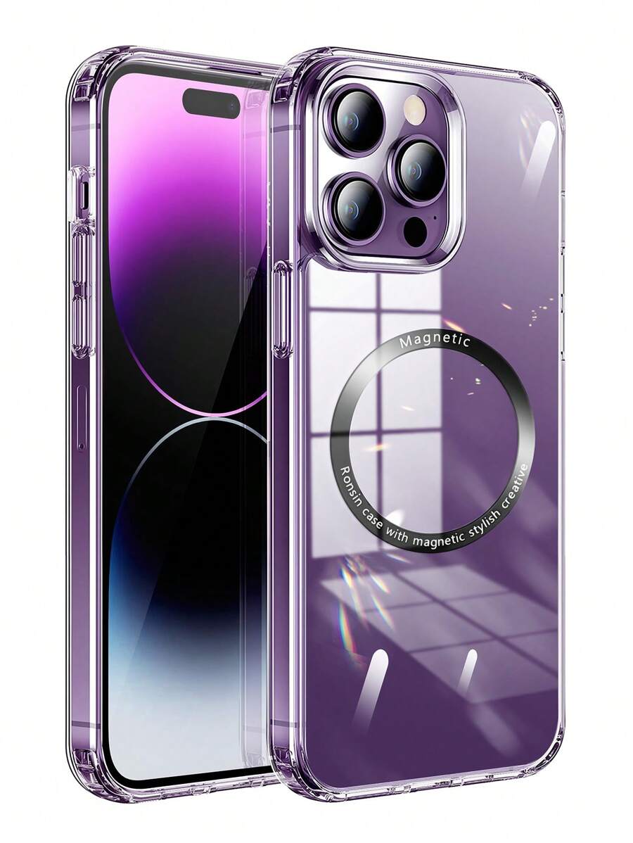 Ốp lưng điện thoại từ tính chống sốc siêu trong suốt