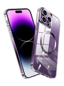 Ốp lưng điện thoại từ tính chống sốc siêu trong suốt - Trong sáng - Xem 3