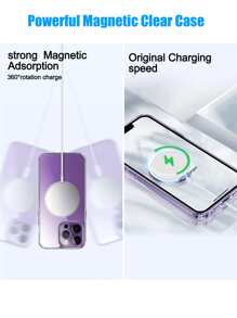 Ốp lưng điện thoại từ tính chống sốc siêu trong suốt - Trong sáng - Xem 4