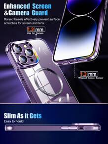 Ốp lưng điện thoại từ tính chống sốc siêu trong suốt - Trong sáng - Xem 6