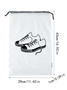 1 Túi đựng giày trong suốt di động có thiết kế chống bụi, dung tích lớn, phụ kiện học tập, đồ dùng học tập, đồ dùng học tập trở lại trường, đồ dùng ký túc xá, túi đựng giày, đồ dùng du lịch, đồ dùng du lịch, đồ dùng du lịch cho kỳ nghỉ hè, trở lại trường, túi đựng giày, túi đựng giày có dây rút, bao đựng giày cho nam và nữ, khối đóng gói, đồ dùng du lịch, đồ dùng du lịch thiết yếu, đồ dùng du lịch thiết yếu - trắng - Xem 3