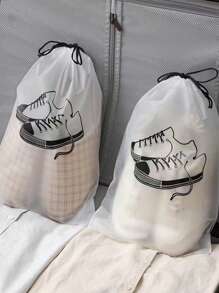 1 Túi đựng giày trong suốt di động có thiết kế chống bụi, dung tích lớn, phụ kiện học tập, đồ dùng học tập, đồ dùng học tập trở lại trường, đồ dùng ký túc xá, túi đựng giày, đồ dùng du lịch, đồ dùng du lịch, đồ dùng du lịch cho kỳ nghỉ hè, trở lại trường, túi đựng giày, túi đựng giày có dây rút, bao đựng giày cho nam và nữ, khối đóng gói, đồ dùng du lịch, đồ dùng du lịch thiết yếu, đồ dùng du lịch thiết yếu - trắng - Xem 4