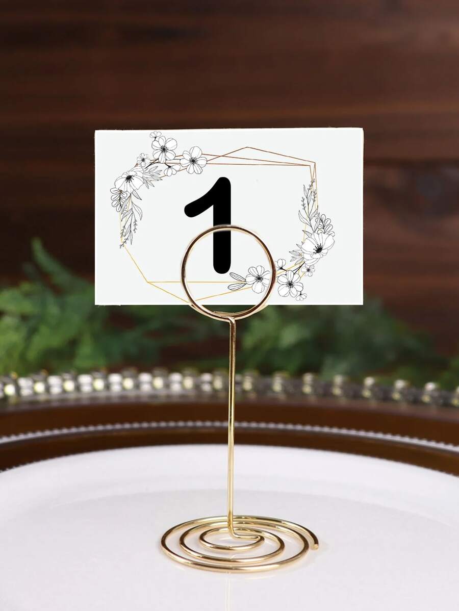 5 chiếc nhẫn thiết kế nơi đựng thẻ - Vàng - Xem 1