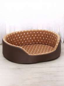 1 Miếng Thoáng khí Và Ấm áp Bọt biển Chấm Thiết kế Giường thú cưng , Thích hợp Đối với Chó nhỏ Và Mèo Tất cả các mùa Đang ngủ - Nhiều màu - Xem 2