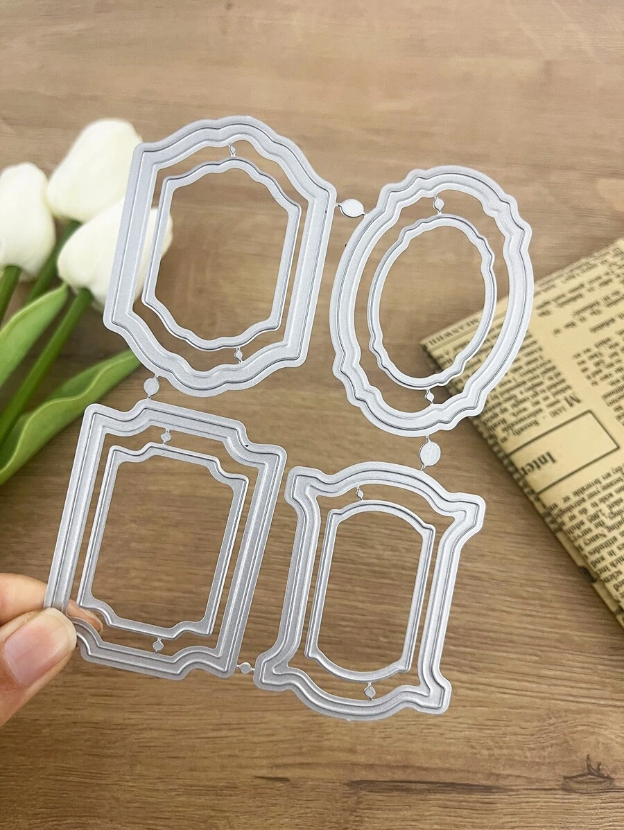 1入組幾何設計切割模具 - 銀色 - 查看 1