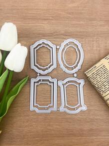 1入組幾何設計切割模具 - 銀色 - 查看 2