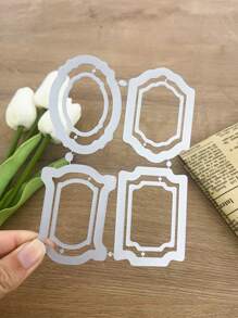 1入組幾何設計切割模具 - 銀色 - 查看 4