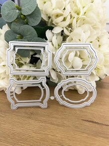 1入組幾何設計切割模具 - 銀色 - 查看 5