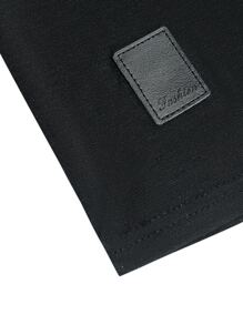 Manfinity Homme Men Patch Detail Contrast Trim Tee - Black - View 6