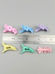 12pcs Women Random Color Star Decor Sweet Style Hair Clip - Multicolor - View 3