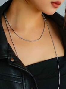 1條不鏽鋼時尚長款毛衣項鍊