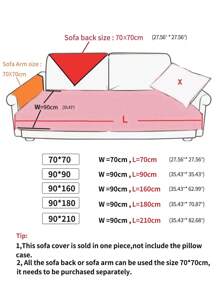 1pc Chevron Design Sofa Towel, Minimalist Polyester Anti-slip Sofa Cover Blanket For Living Room