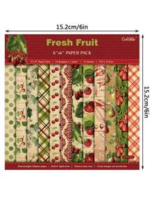 12 chiếc giấy nguyên liệu hoa văn hỗn hợp - Nhiều màu - Xem 2