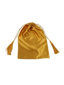 1入組緞面假髮包 - 銅色 - 查看 2