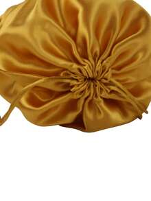 1入組緞面假髮包 - 銅色 - 查看 5