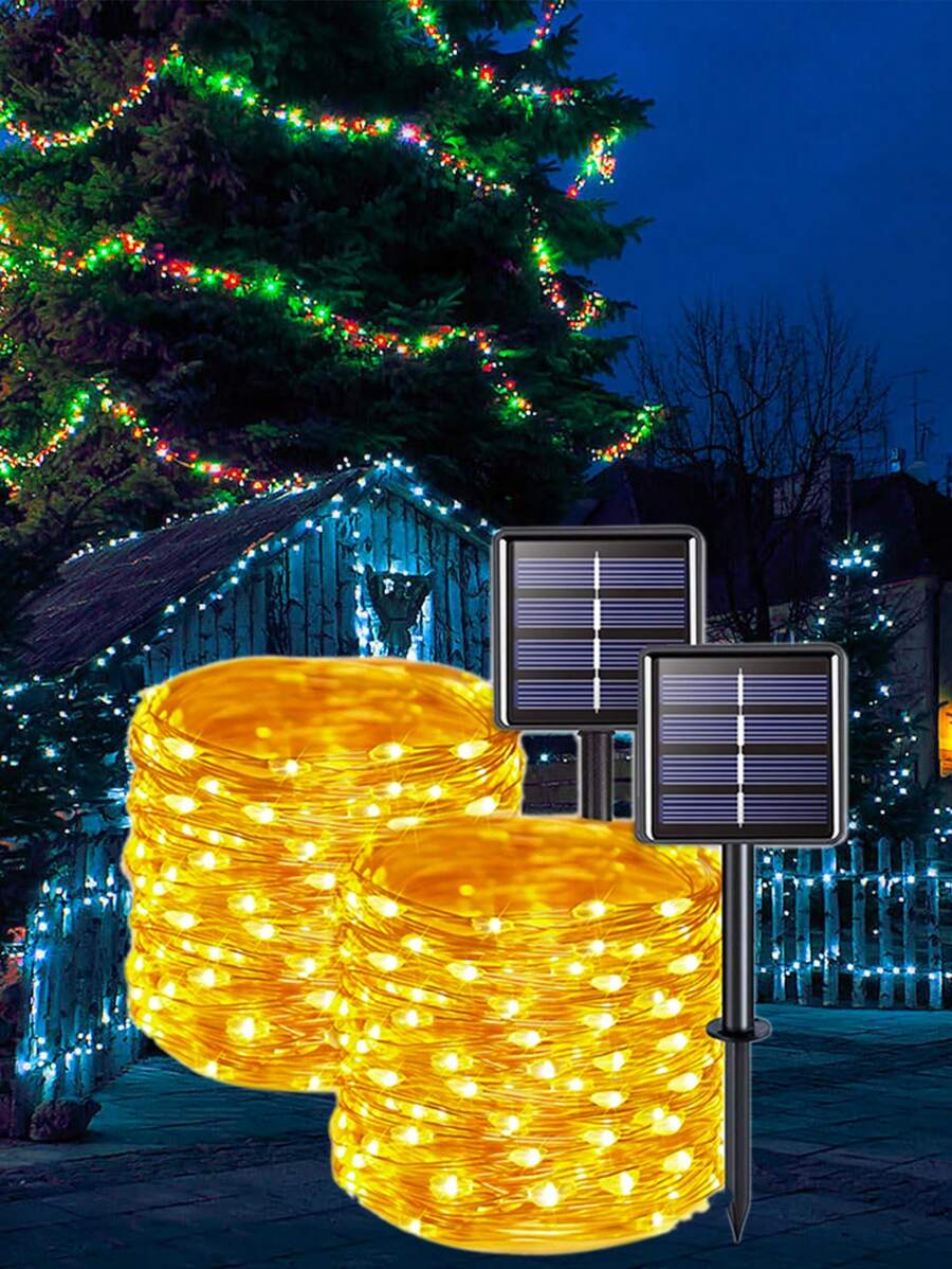 1 pieza Luz de tira cobre solar - Amarillo - Ver 1