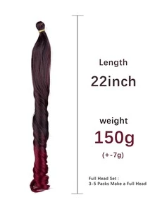 Paquete de 1 extensión de cabello trenzado sintético de color negro azul rosa marrón con rizo espiral, cabello rizado suelto de alta temperatura adecuado para mujeres y niños para uso diario, vacaciones, cosplay, Navidad, Año Nuevo, carnaval y festivales de música - Multicolor - Ver 4