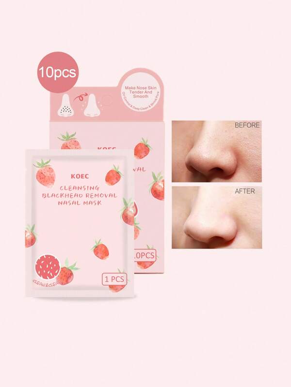 Cleansing Blackhead Removal Nasal Sheet 10pcs, Nose Strips Nose Sheet