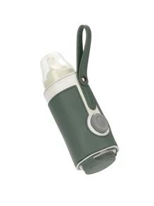 Baby Intelligent Adjustable Heating Milk Bottle Sleeve - Green - View 2