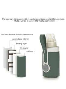 Baby Intelligent Adjustable Heating Milk Bottle Sleeve - Green - View 3