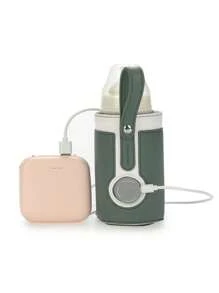 Baby Intelligent Adjustable Heating Milk Bottle Sleeve - Green - View 4