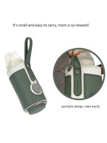 Baby Intelligent Adjustable Heating Milk Bottle Sleeve - Green - View 5